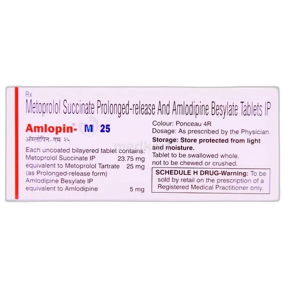 amlopin m 25mg tablet 10's